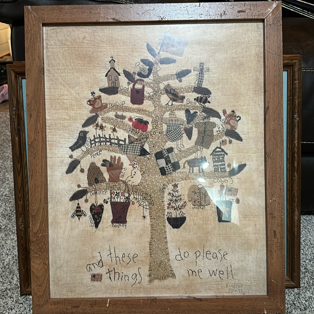Kindred Spirits Quilted Memory Tree Art